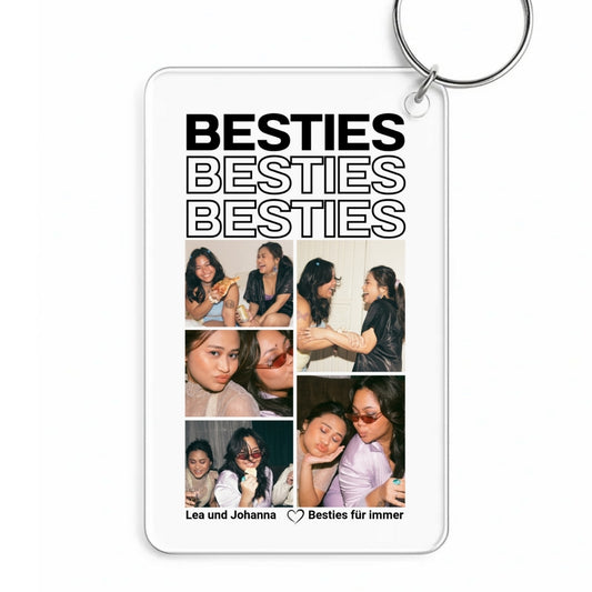 Besties - Personalisierter Schlüsselanhänger